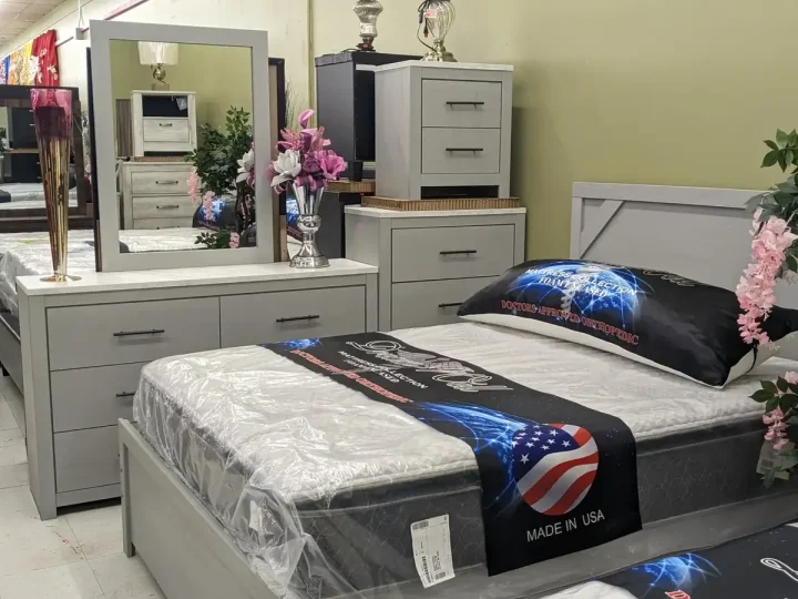 Grey Two-Tone Bedroom Set