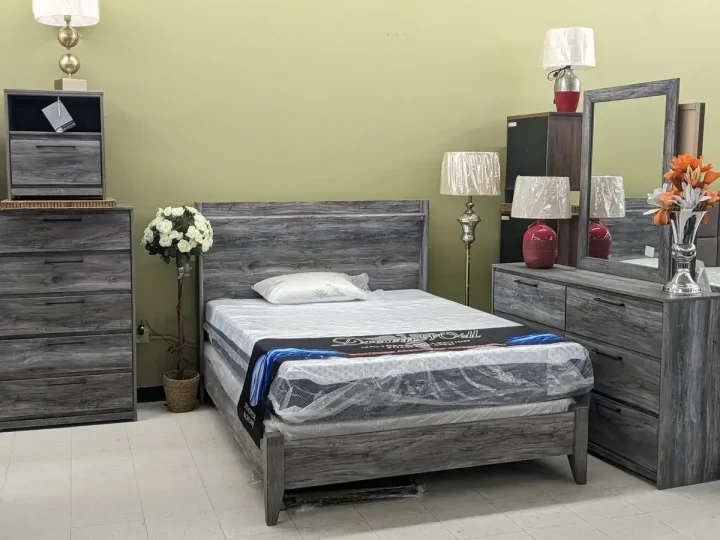 Rustic Grey Bedroom Set