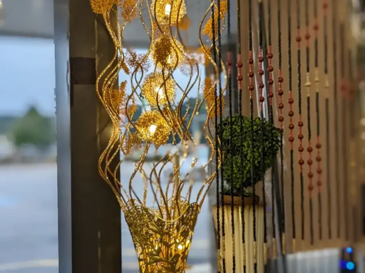 Gold Floral Floor Arrangement