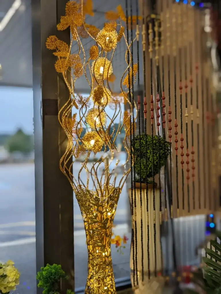 Gold Floral Floor Arrangement